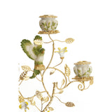 Candlestick with a Green Parrot