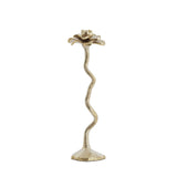 Candlestick with flower - Gold