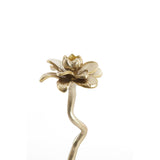 Candlestick with flower - Gold