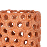 Vase in Orange Ceramic - L