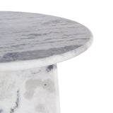 Side Table White Natural Stone Room - Small