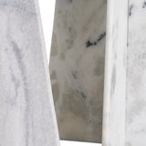 Side Table White Natural Stone Room - Small