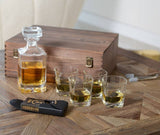 Poker Set in Black Faux Leather Case