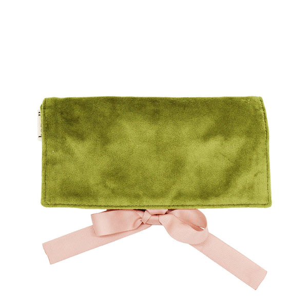 Jewellery Case, Travel, M – Eco Velvet – Green