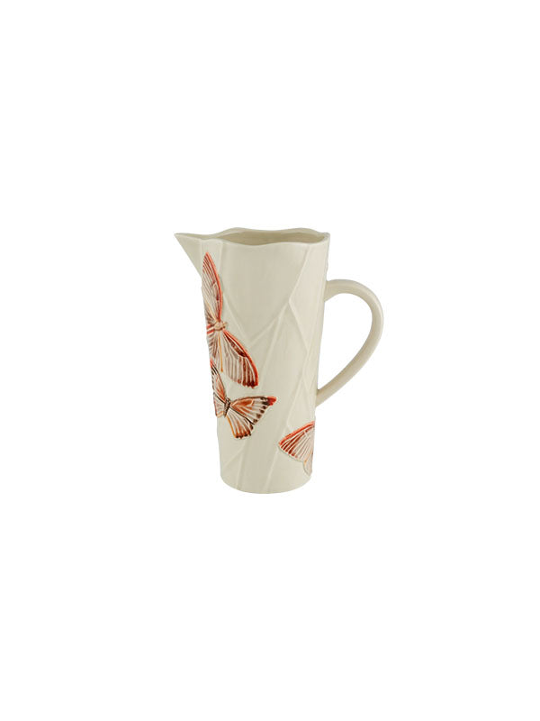 Bordallo Pinheiro Cloudy Butterflies Pitcher