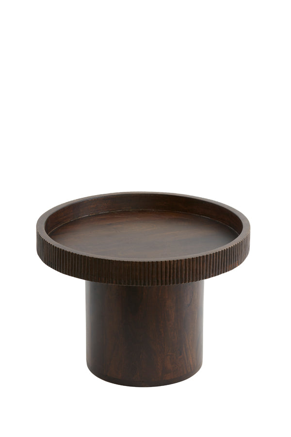 Side Table KALOMO in Wood - Russet  Ø 60x44 cm