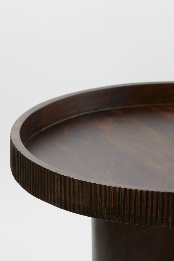 Side Table KALOMO in Wood - Russet  Ø 60x44 cm