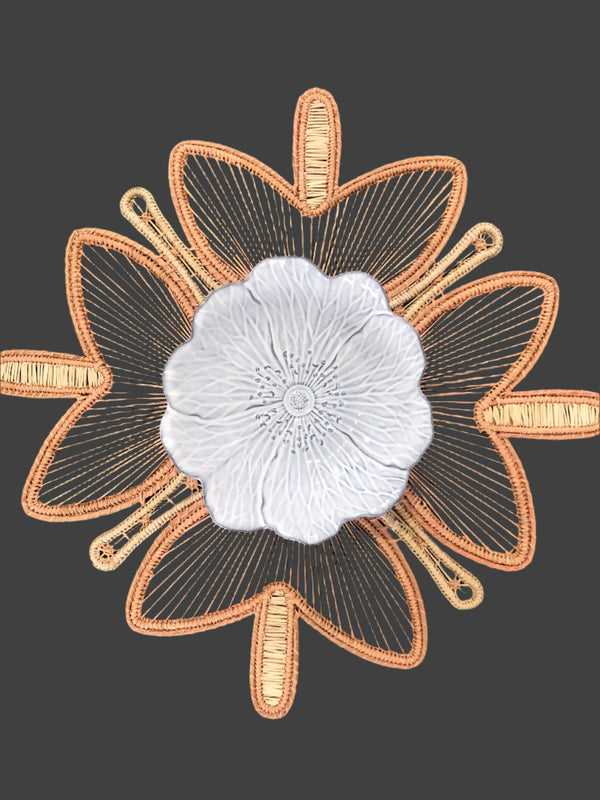 Placemat - Handmade, Natural & Peach