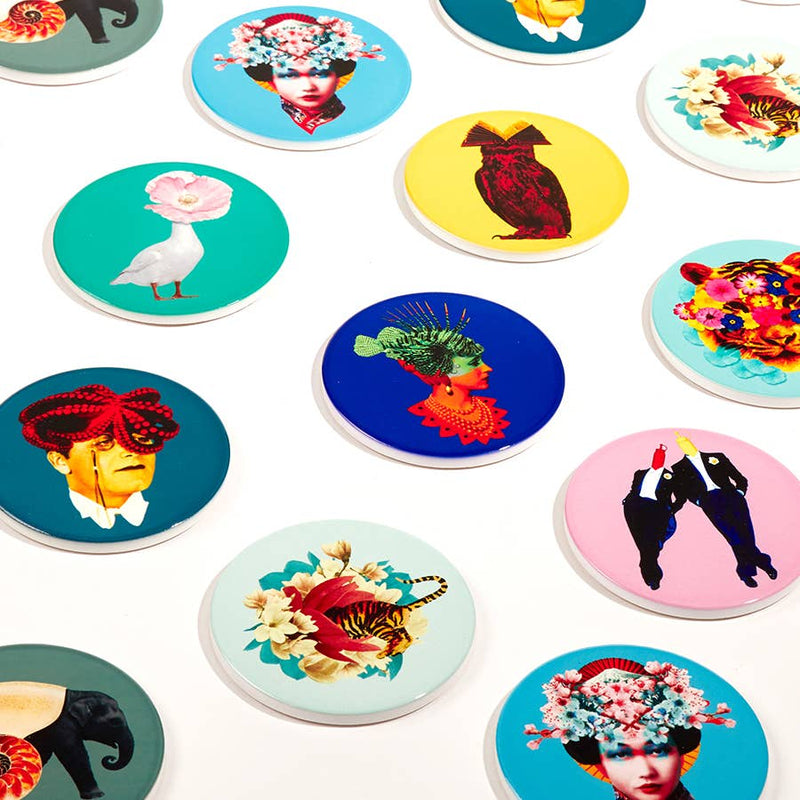 Ceramic Coaster - Queen (set of 4)