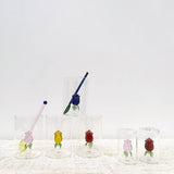 Cruets - with flowers (set of 2)