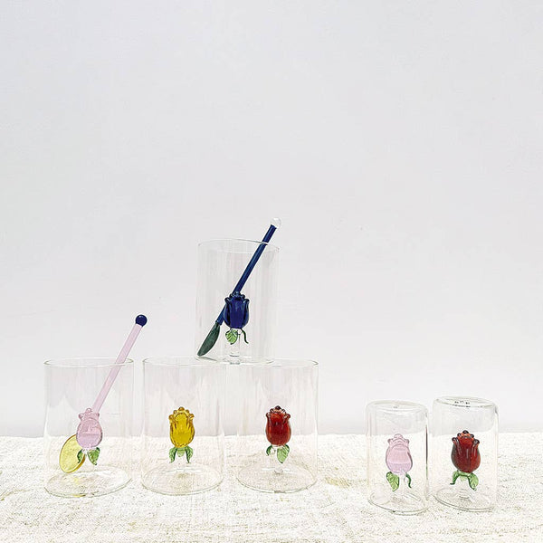 Cruets - with flowers (set of 2)