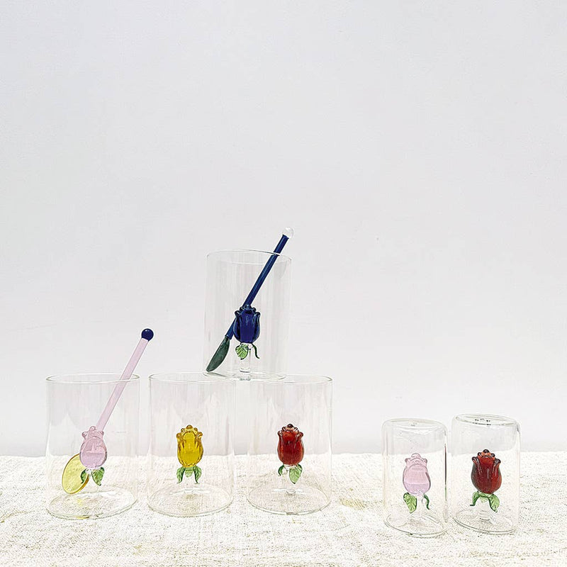 Cruets - with flowers (set of 2)