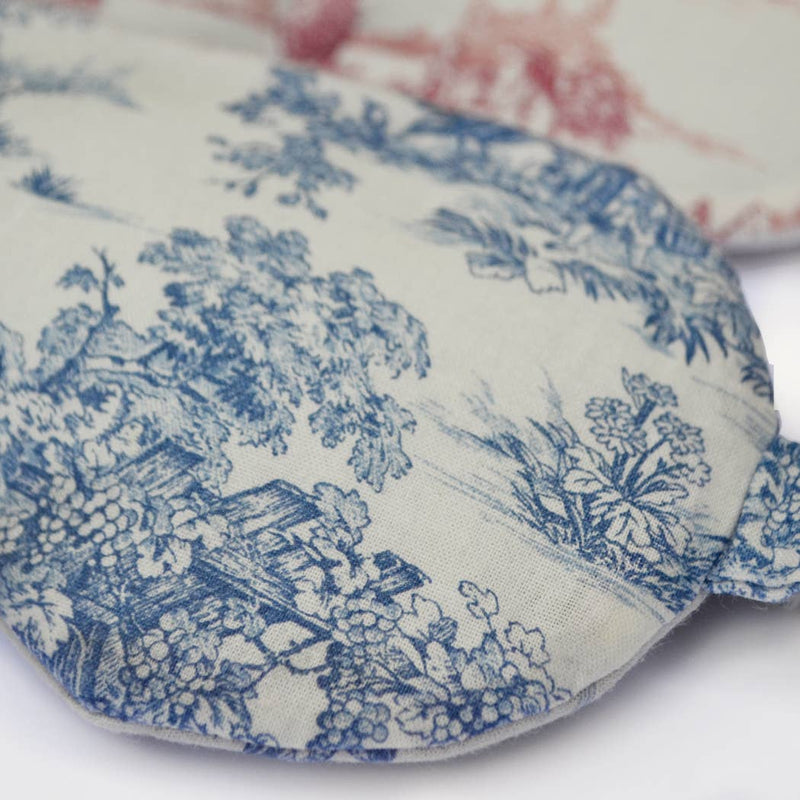Hot & Cold Eye Mask with Flax/Lavender Seeds - Blue