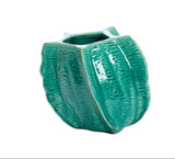 Decorative Ceramic Jar with lid - Emerald Green