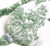 Hot & Cold Eye Mask with Flax/Lavender Seeds - Green