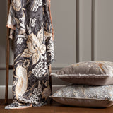 Throw - Strawberry Thief Jacquard Throw, Biscuit