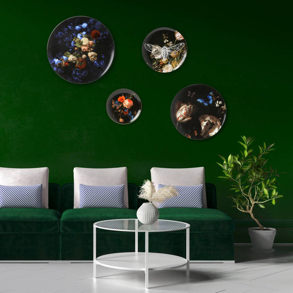 Wall Plate - Tulips and Butterfly