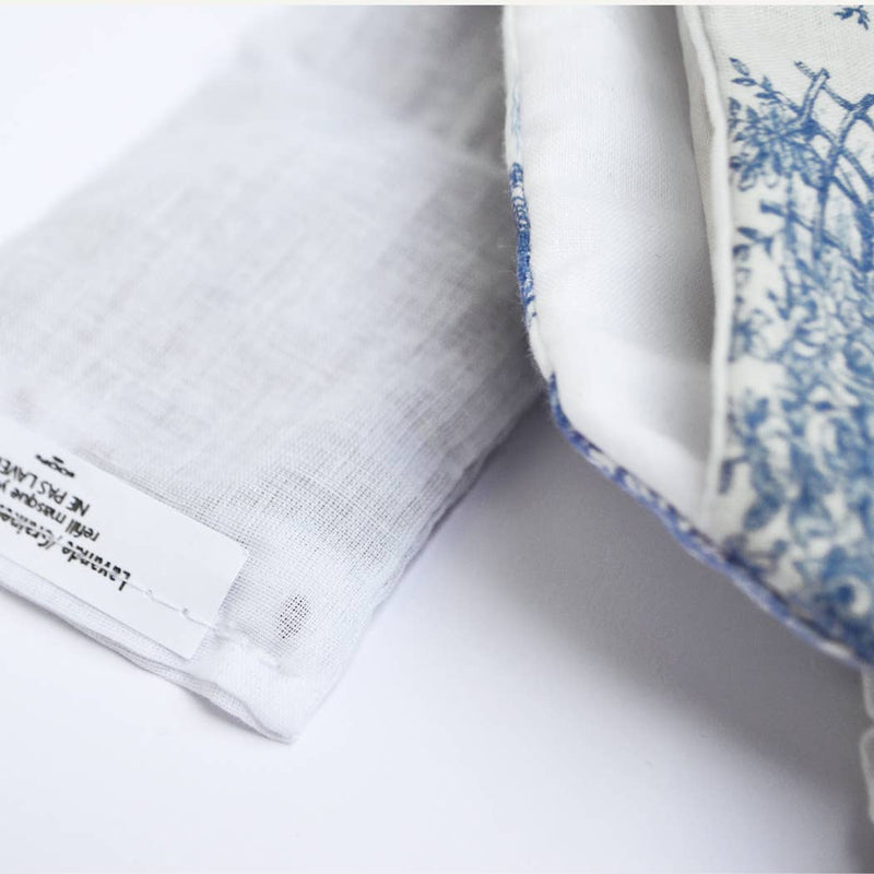 Hot & Cold Eye Mask with Flax/Lavender Seeds - Blue