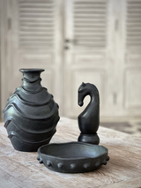 Chess Horse Sculpture - Black