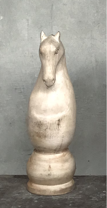 Chess Horse Sculpture - Natural