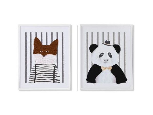 Animal Canvas Pictures (set of 2)
