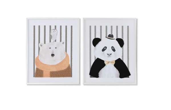 Animal Canvas Pictures (set of 2)
