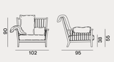 Armchair01 - Indoor Gervasoni Gray Collection