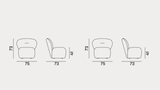 Armchair 07F - Indoor Gervasoni Loll Collection
