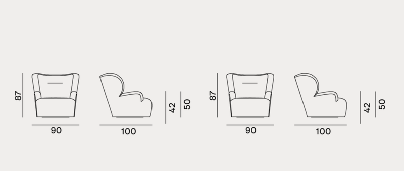 Armchair 09 - Indoor Gervasoni Loll Collection