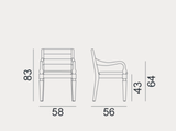 Armchair - Outdoor Gervasoni Jeko Collection