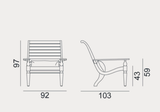Armchair - Outdoor Gervasoni Jeko Collection