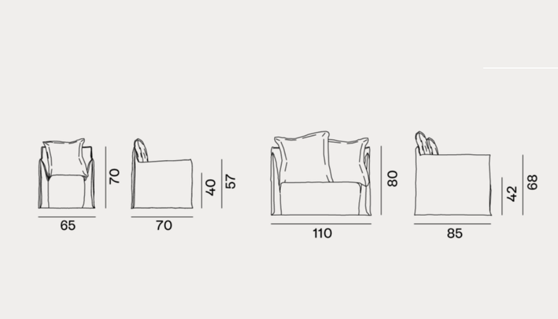 Armchair - Outdoor Gervasoni Ghost Out Collection