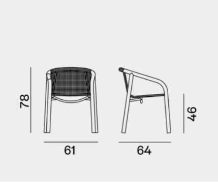 Armchair - Outdoor Gervasoni Jeko Collection