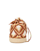 Pouch; Celebration Raffia Pouch by La DOUBLEJ