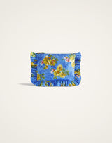Pochette - Blue with Flowers - by La DoubleJ