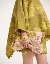 Pochette Bag - Swathe Pink in Cotton Sangallo Lace
