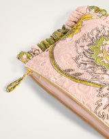 Pochette Bag - Swathe Pink in Cotton Sangallo Lace