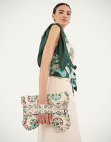 Hand Pochette - Florette Tiles by La DoubleJ