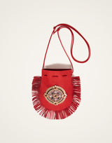 Bag - Red Leather - by La DoubleJ