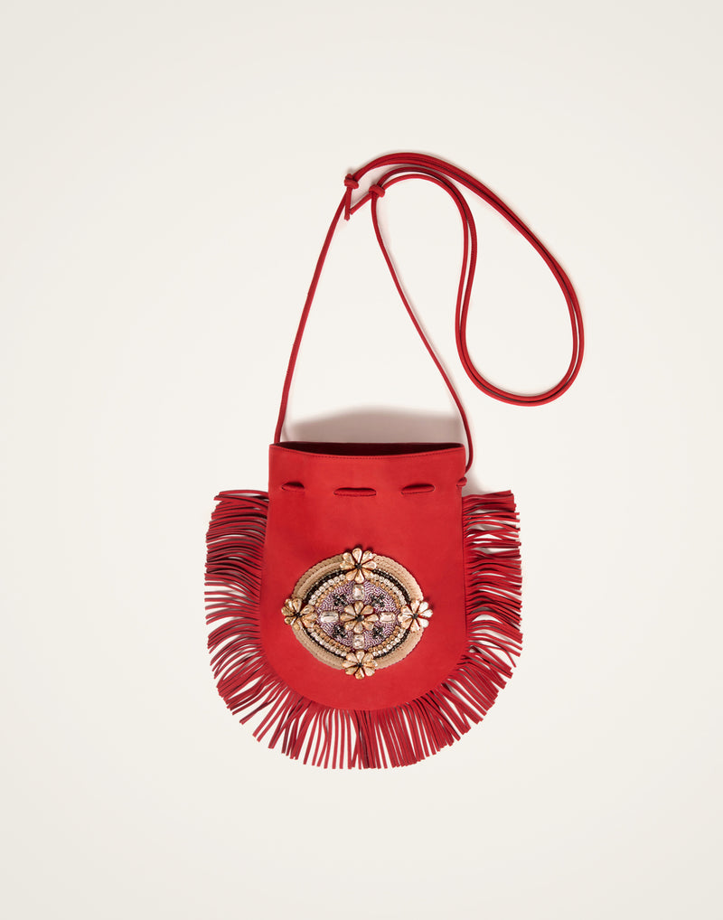 Bag - Red Leather - by La DoubleJ