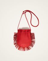 Bag - Red Leather - by La DoubleJ
