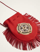 Bag - Red Leather - by La DoubleJ