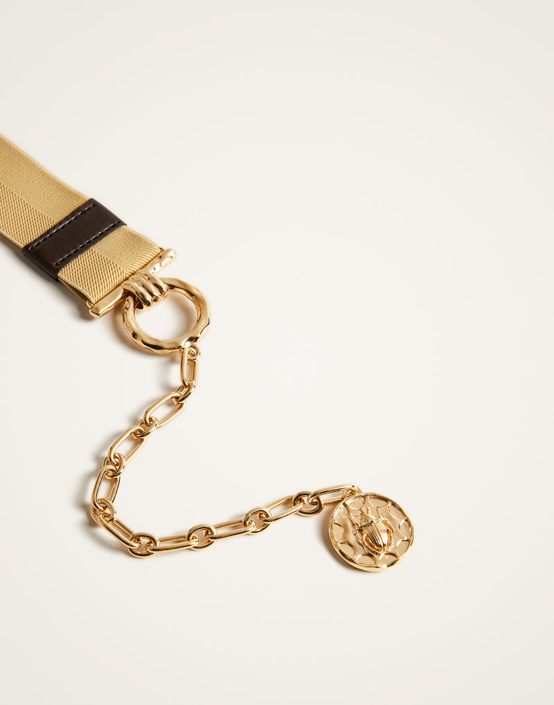 Belt - Medallion in Beige by LaDoubleJ