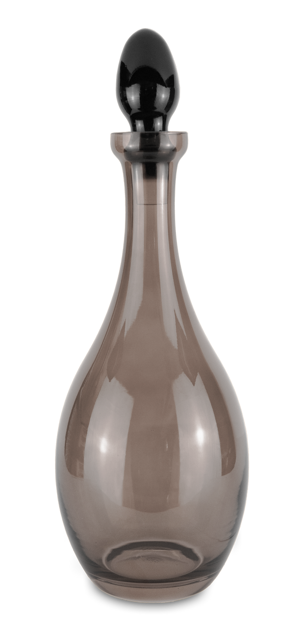 Vesti La Tavola Collection; Carafe/Bottle in Glass - Taupe