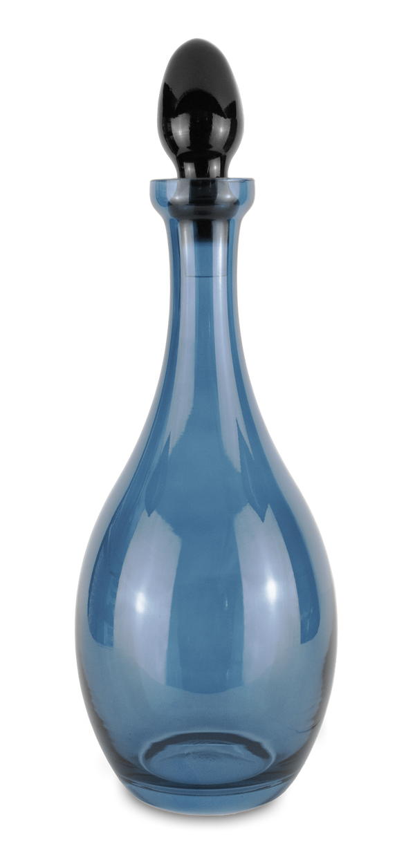 Vesti La Tavola Collection; Carafe/Bottle in Glass - Fashion Blue 