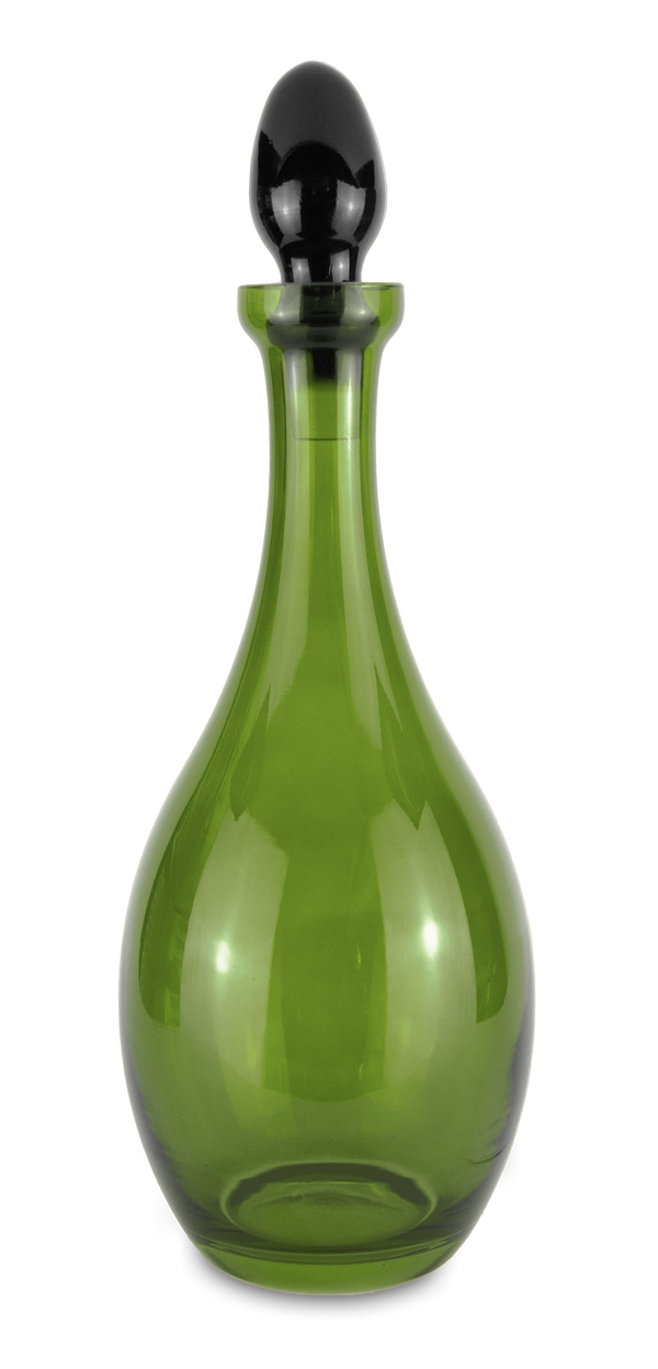 Vesti La Tavola Collection; Carafa/Bottle in Glass - Fashion Green