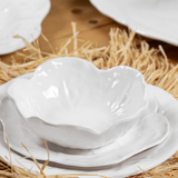 Small Salad Bowl in Melamine, White - Botanica Collection (Set of 6)