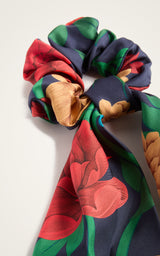 Bow Scrunchie Peony by La DoubleJ