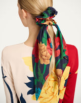 Bow Scrunchie Peony by La DoubleJ