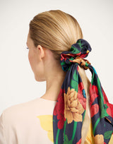 Bow Scrunchie Peony by La DoubleJ
